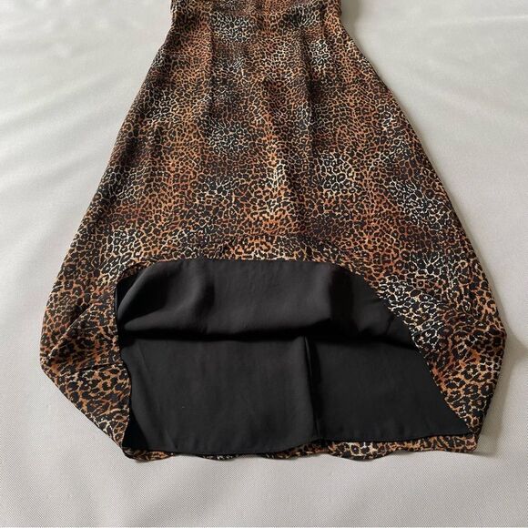 Donna Ricco Rayon Animal Print Cheeta Leopard Maxi Dress Women’s Size 8 - Picture 5 of 9
